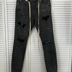THRT Black Distressed Men's Jeans